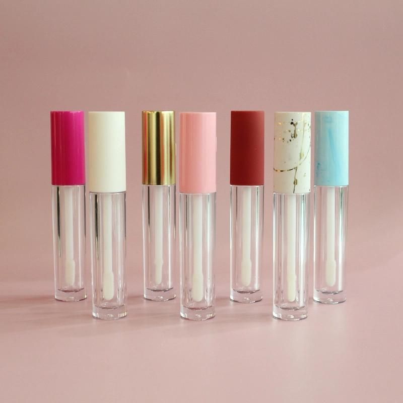Pink Cap Lip Gloss Container Tubes Packaging Lip Tint Bottle