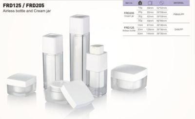 Square Airless Bottles Press Cosmetic Bottles Elite Fluid 15ml Acrylic Jars for Eye Cream Bottles