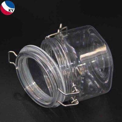 Cosmetic Square Jar and Spoon Sleep Mask Packaging Personal Care Plastic Jars for Cream 250ml