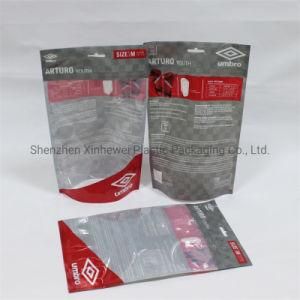 Custom Printed Laminated Zipper Pet Packing Bag Plastic Clothes Packaging Card Head Bag