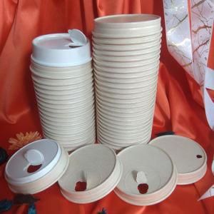 Compostable Bagasse Disposable Paper Coffee Cup Lids