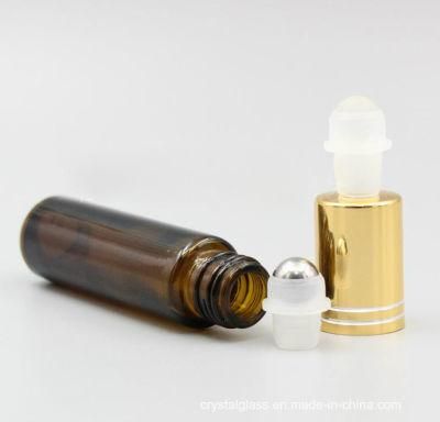 OEM Amber Transparent Roll on Glass Bottle with Steel Ball and Glass Bottle Sample Bottle 5/10/20ml