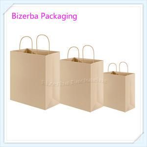 Custom Design Brwon Kraft Carry Bags