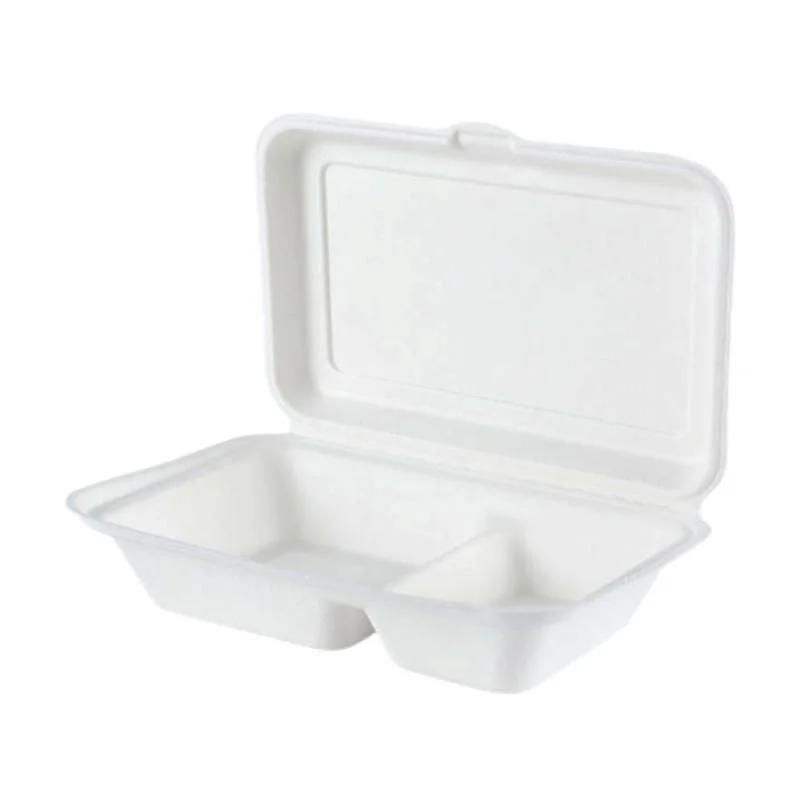 Sugarcane Bagasse Box Food Container to Go Tableware Biodegradable Tableware