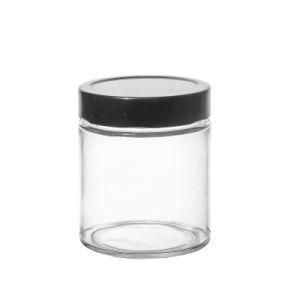 High Grade Brand Production Empty Clear Round Compact Glass Food Jar 100ml 250ml 500ml