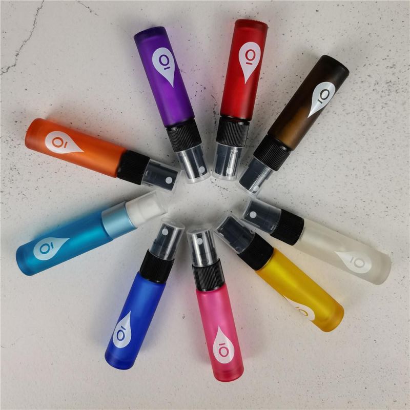 Round Glass Perfume Spray Bottle with Different Colors