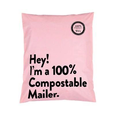 Biodegradable Bags Customized Courier Envelopes Cornstarch Based Bolsas Biodegradables PLA+Pbat 100% Compostable Mailer