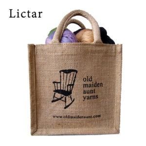 Recycle Favored Durable Jute Burlap Shopping Hand Bag Women Tote