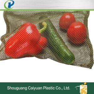 Plastic Eco Friendly Vegetable / Fruits Packing Cotton Bags Biodegradable Recycled Mesh Food Bag Reusable Produce