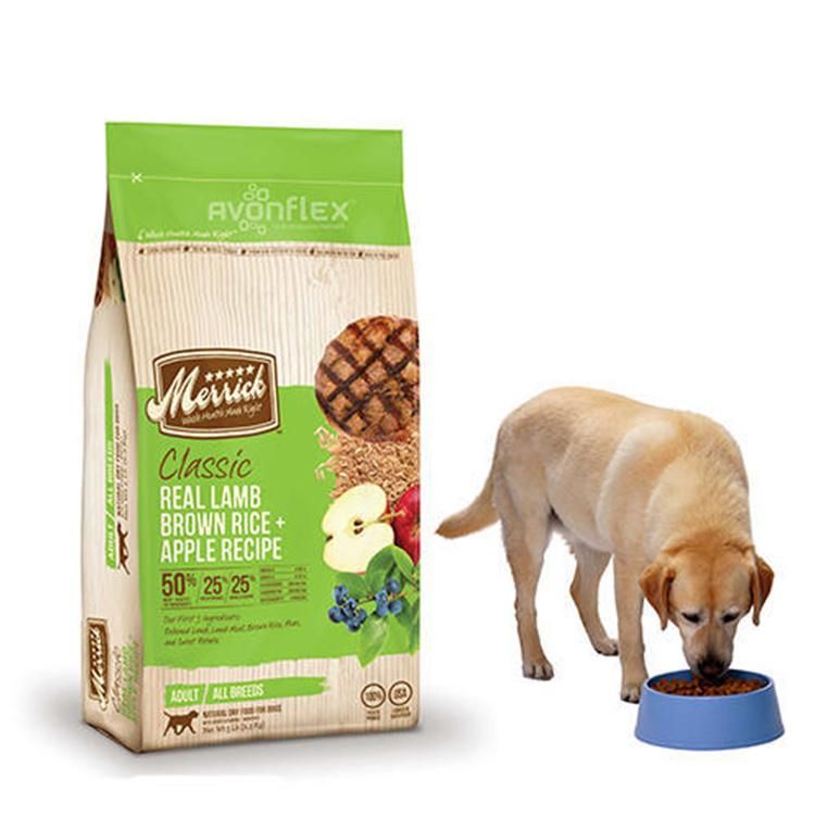 Custom Printed Flat Bottom Pet Food Packaging Bag for Pet Food