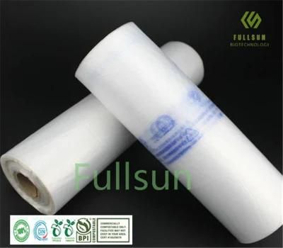 100% Biodegradable Food Packaging Supermarket Rollbag Compostable Plastic Bag
