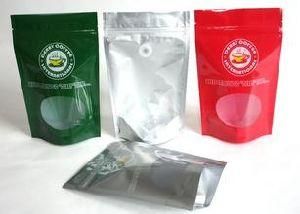 Aluminium Foil Coffee Bag with Valve and Clear Window