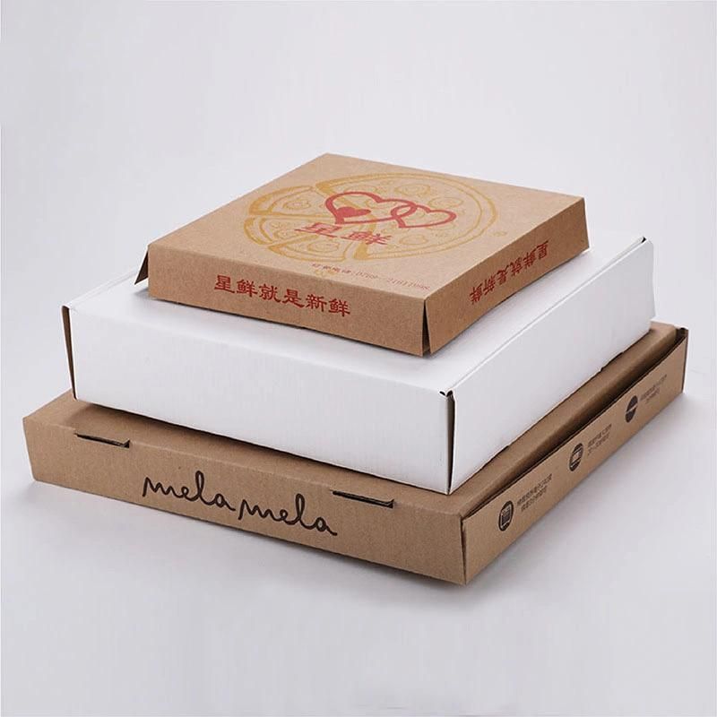 7/8/9/10/11/12 Inch OEM Factory Eco Friendly Paper Corrugated Pizza Box