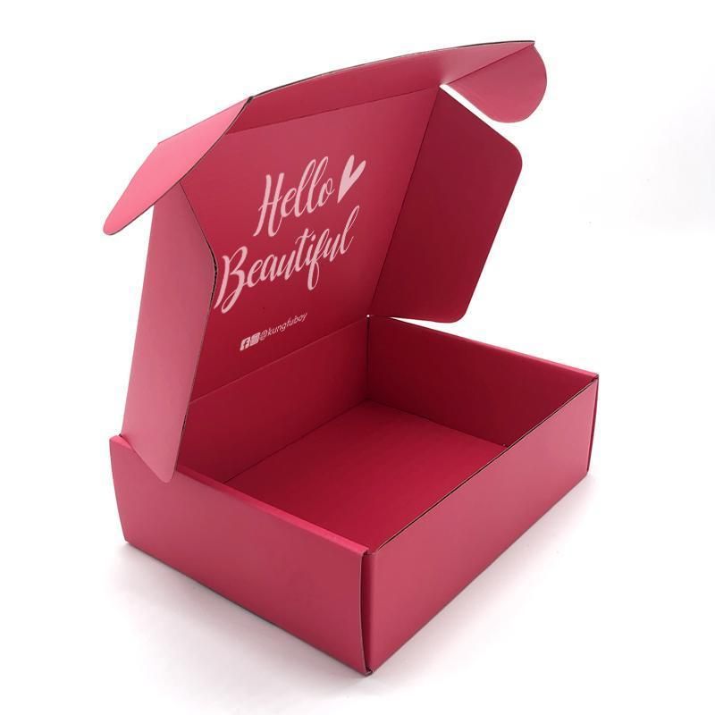 Custom Printed Tuck Top Mailer Corrugated Cardboard Paper Gift Packaging Shipping Box for Monthly Subscription Box
