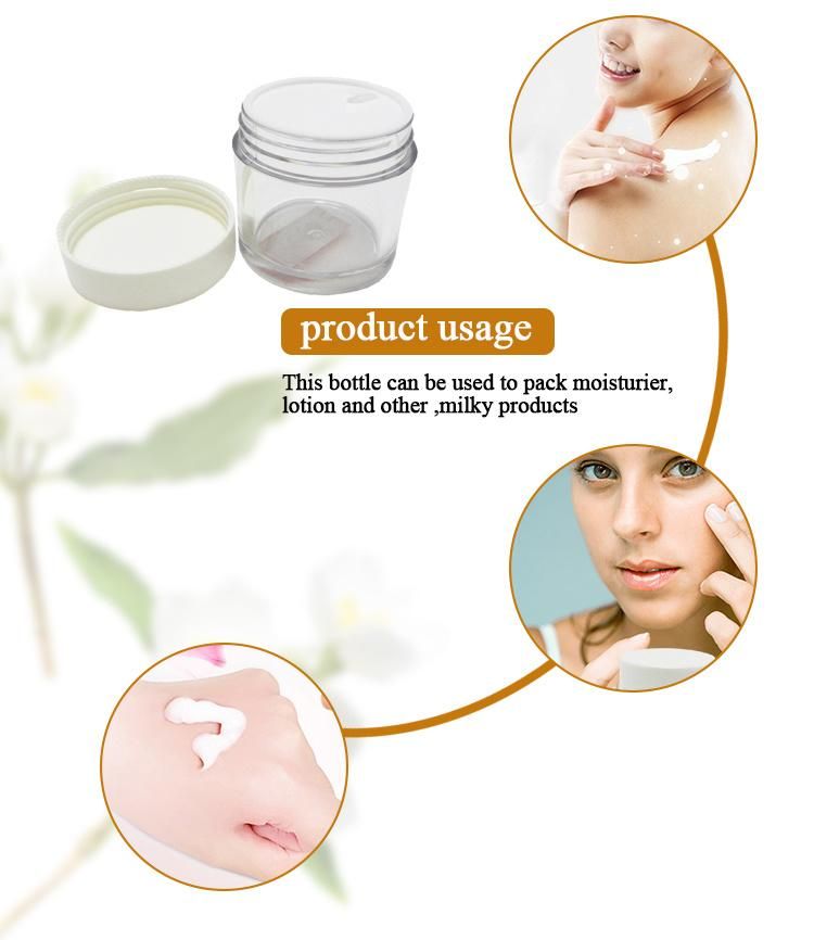 Cosmetic Packaging Plastic PP/Pet/PS Cream Jar 80ml