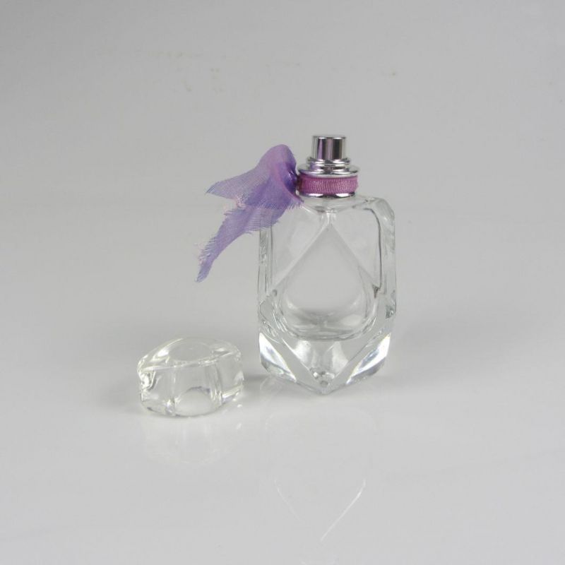 Fashionable Empty Spray Pump Glass Perfume Bottle 55ml