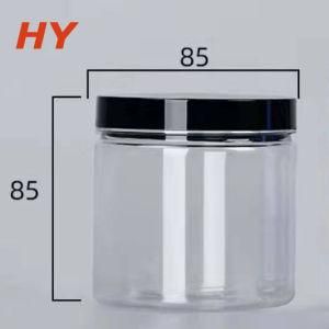 Customized and Wholesale 30ml 40ml 50ml 60ml 100ml 120ml 150ml 200ml 250ml 300ml 400ml 500ml Pet Plastic Jars with Lid