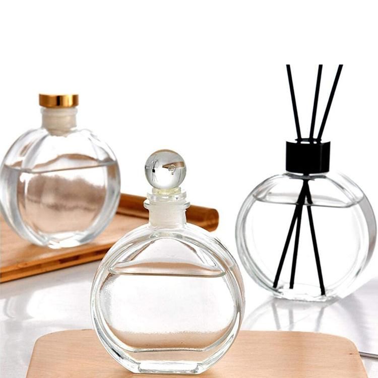 Wholesale Luxury Clear Frosted Colored Empty 100ml 150ml Flat Glass Aroma Reed Diffuser Bottle