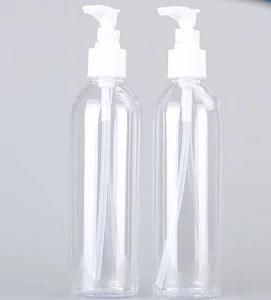 8oz Clear Plastic Body Lotion Bottle with Pump