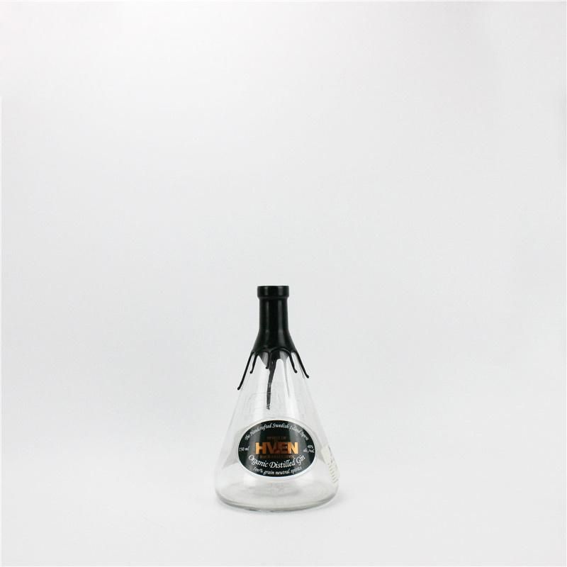 Super Flint 750ml Glass Liquor Bottles Glass Spirits Bottle with Lid Wholesale