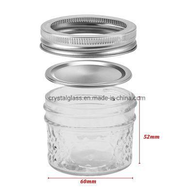 600ml 20oz Glass Baby Food Storage Mason Jar with Airtightness Two Parts Screw Lid