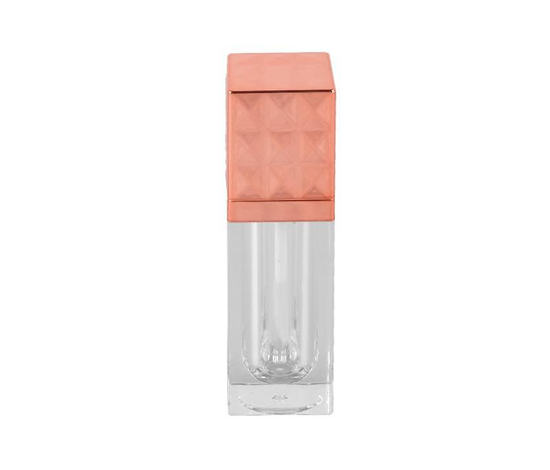 China Supplier Luxury Empty Lip Gloss Tube Square Lip Gloss Tube Container for Makeup Packaging