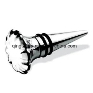 Customized Rubber Ring Flower Metal Wine Bottle Stopper