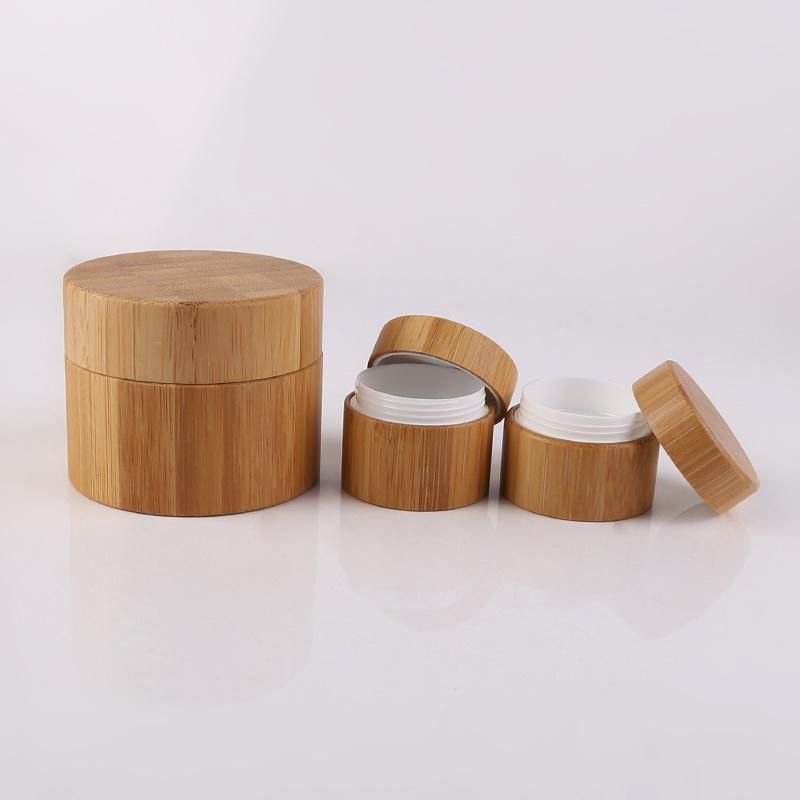 Bamboo Cosmetic Jar for Organic Cream and Lotion