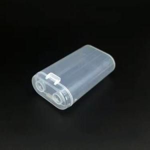 Plastic Case Battery Case 18650 Dual Case 21700 Transparent Print Logo