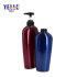 Premium Blue Pearl Plastic Pet 400ml 750ml Big Shampoo Bottle Packaging