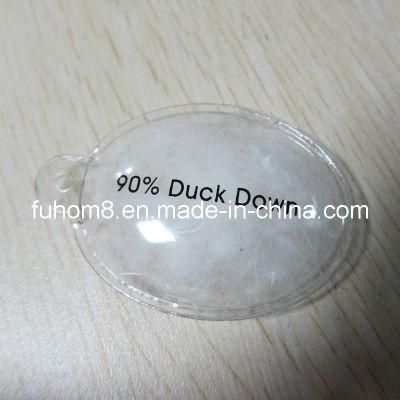 Down Filled Soft PVC Garment Hang Tag with Goose Down