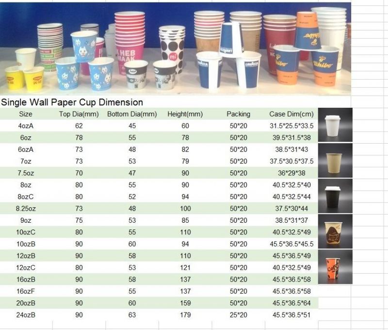 High Quality Double Wall Kraft Paper Cup Corrugated Paper Cups Ripple Paper Cups Single Wall Cup