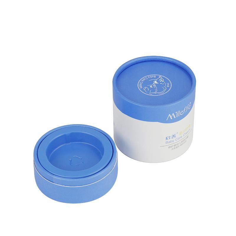 Fsc Paper Blue White Baby Skin Cream Packaging Box Tube