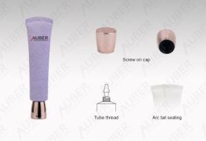 D25mm Purple Texture PE Squeeze Tubes for Cosmetics