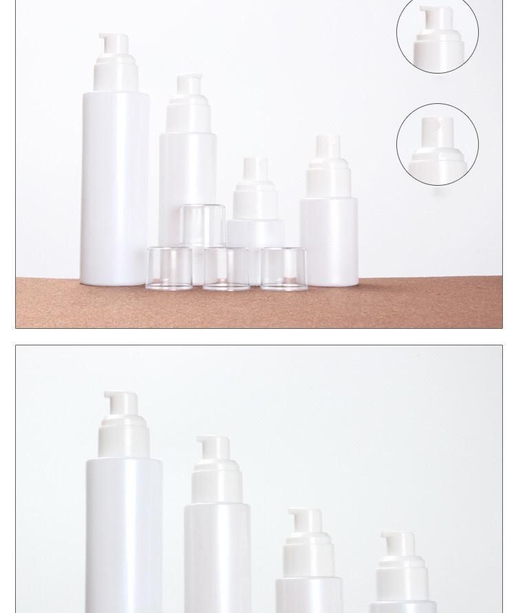 White Set Empty Cosmetic Bottle with White Caps