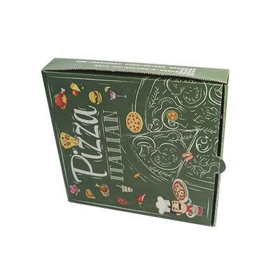 Eco-Friendly Pizza Clamshell Packaging Corrugated Cardboard Box with PE Window