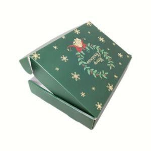 Christmas Gift Packing Box 2021 Xmas Gift Packaging Paper Gift Box Custom Kraft Paper Full Color Printing Paper Gift Packaging Box