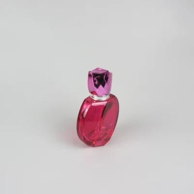 Transparent Flat Rectangular 50ml Empty Glass Perfume Bottle