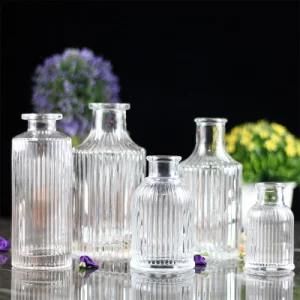 Crystal White Roman Bottle Glass Aroma Bottle Empty Bottle Household Bedroom Toilet Dried Flowers Lasting Incense Purifying Air