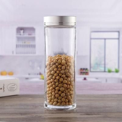 Round Slim Shape Glass Packing Jar