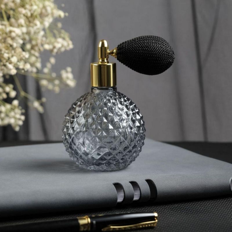 100ml Nozzle Crystal Perfume Bottle Pineapple Spray Atomizer Long Tassels Airbag Refillable Makeup Container