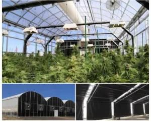 Standard Size 9*32m Single-Span Light Deprivation Blackout Greenhouse