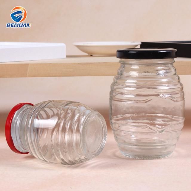 85ml Clear Spiral Round Honey Glass Jar Glass Bottle