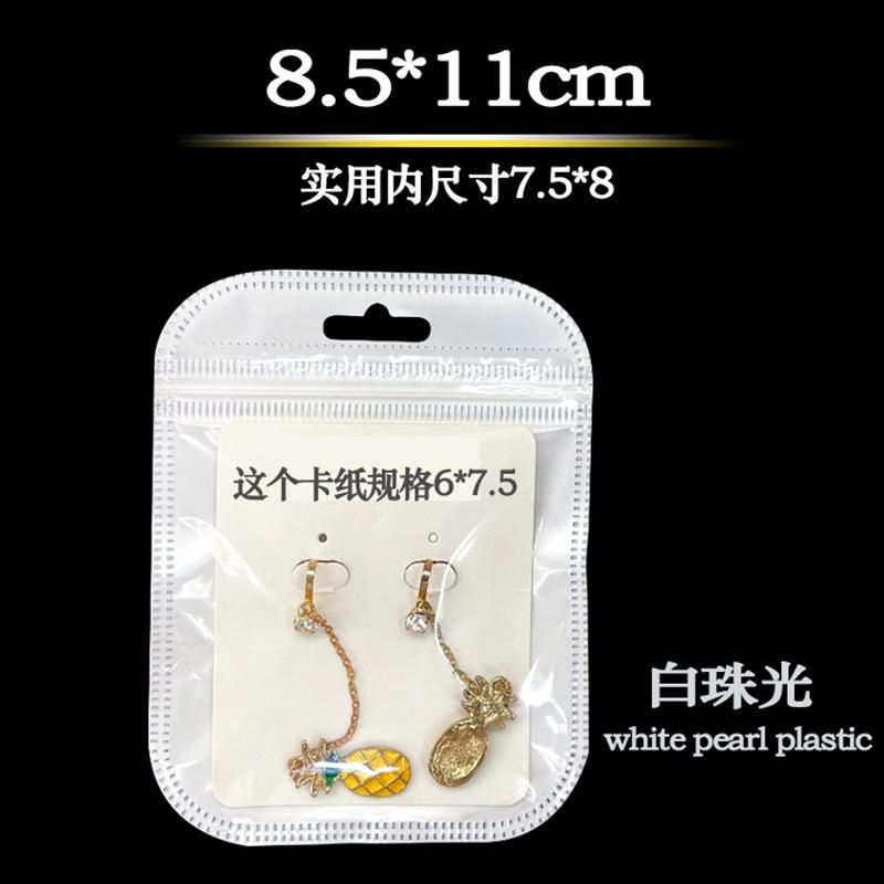 Earrings Zipper Pouch Ring Bag Earrings Plastic Bags