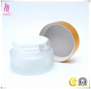 Frosted Glass Lotion Cream Jars with Inner Cap