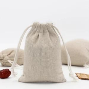Wholesale Custom Gift Packing Bag, Rice Bag, Promotional Bag, Small Linen Drawstring Bag