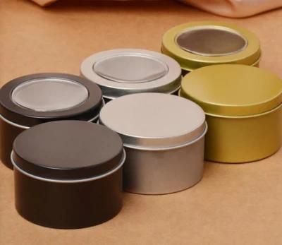 Seamless 5oz Travel Candle Tin Can/Airtight Wax Packaging Tin Box