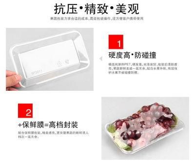 high quality transparent  fruit and vegetable packaging tray( PP tray)