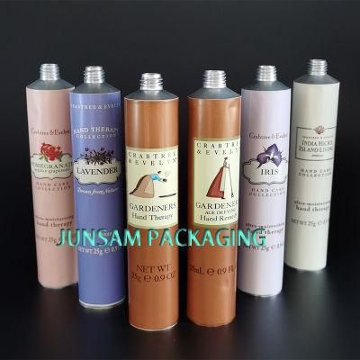 Open Orifice Mouth Never Leakage Aluminum Empty Tube Cosmetic Packaging Skin Care Cream Aftershave Lip Balm Hand Cream