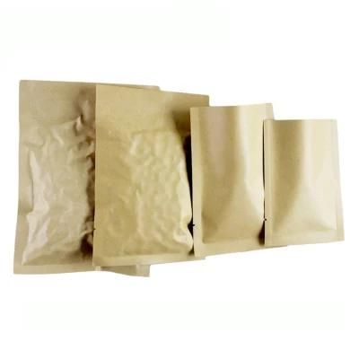 Food Packaging Heat Sealed Foil Lined Kraft Paper Bag